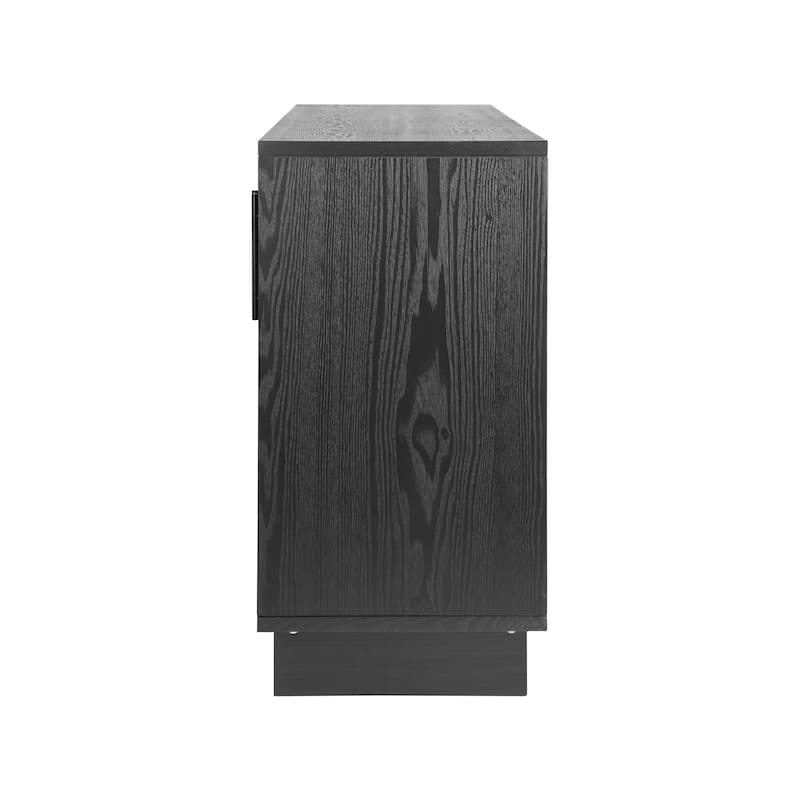 Christopher Knight Home - Lyra 59" Modern Sideboard Storage Cabinet with 4 Doors - Ash Veneer & MDF with Metal Handles
