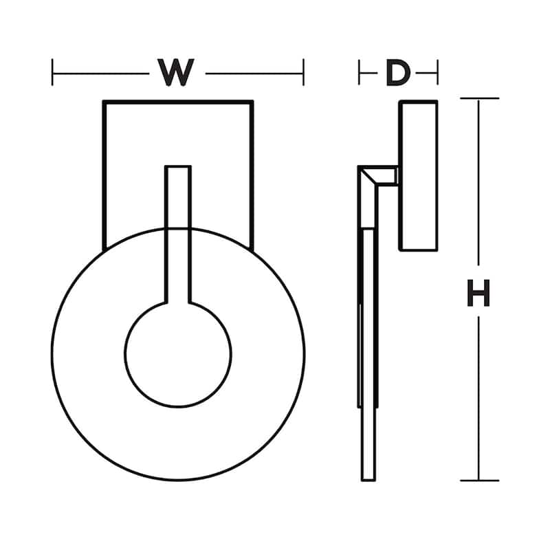 AFX APLS0812LAJUD Apollo 12" Tall LED Wall Sconce