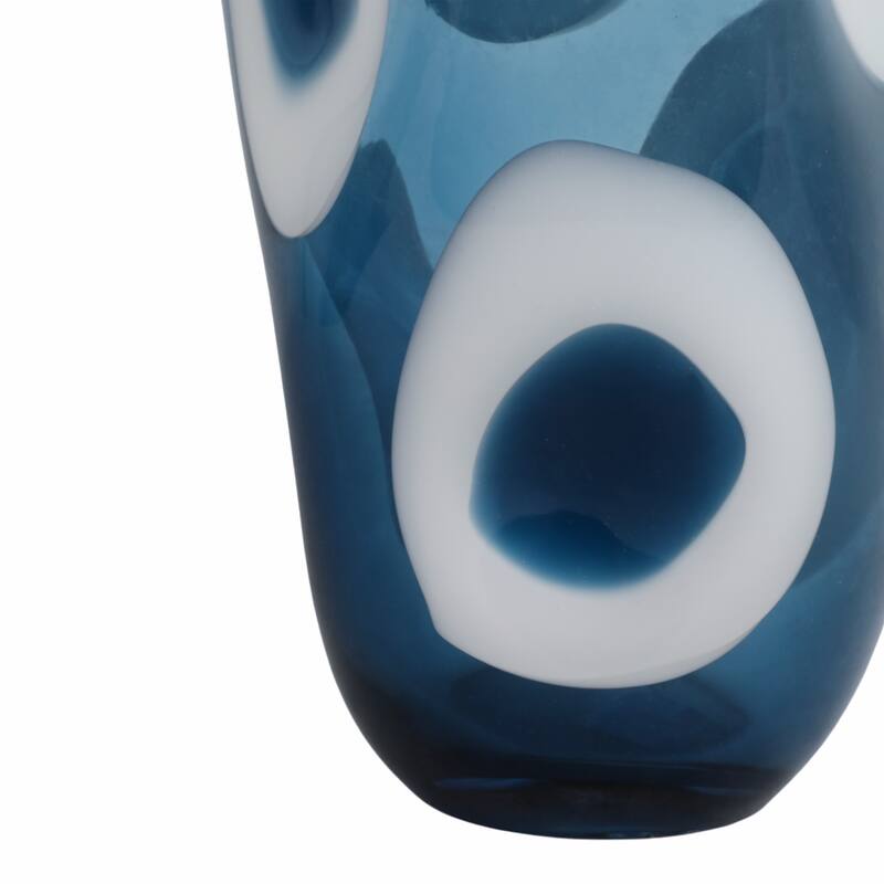 Handmade Glass Vase Artistic Orb Design and Sleek Decorative Detail