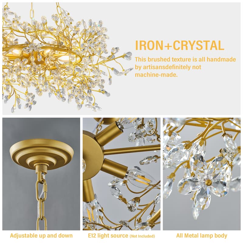 KAYLA D800/D1000/L1300 Tree Branch Chandelier Dining Pendant - Copper Color