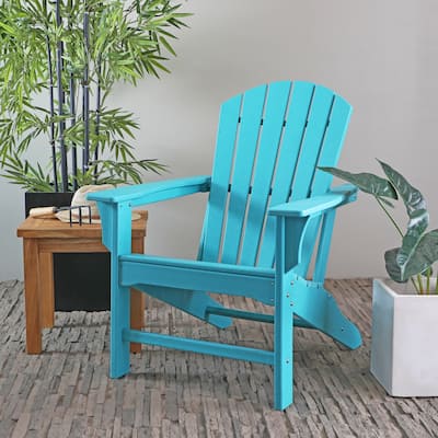 Teal Resin Traditional Adirondack Chair
