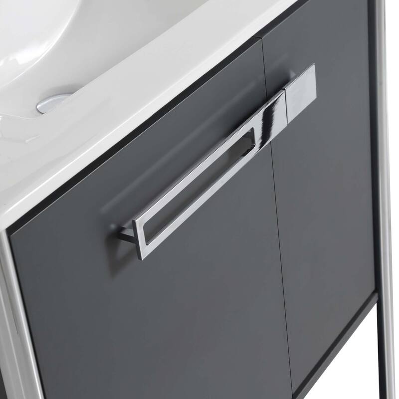 Fine Fixtures Oakville Bathroom Vanity with White Ceramic Sink