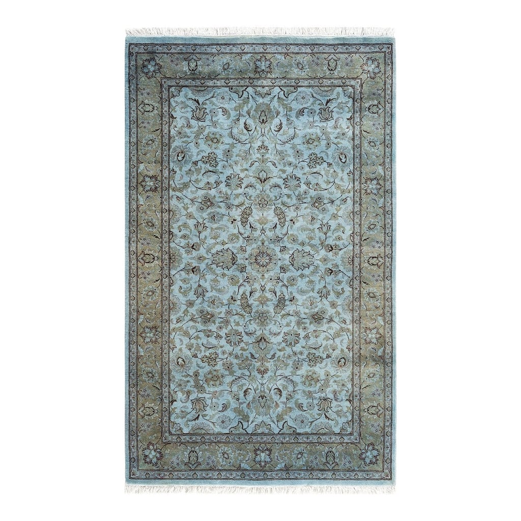 Overdyed, One-of-a-Kind Hand-Knotted Area Rug - Gray - 3' 2" x 5' 2"