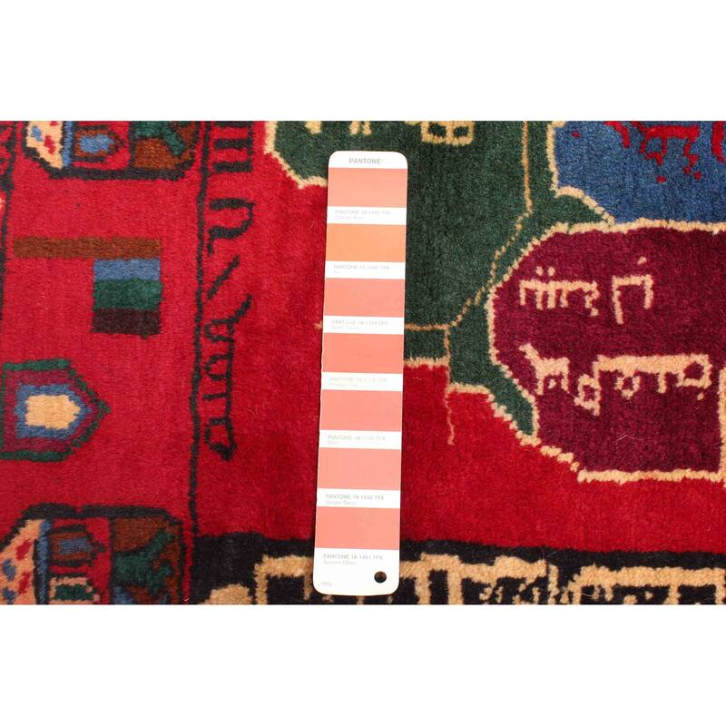 ECARPETGALLERY Hand-knotted Teimani Red Wool Rug - 2'9 x 4'2