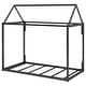 preview thumbnail 5 of 22, Kids and Baby Twin Size Metal House Shape Platform Bed,Sturdy Frame For Home