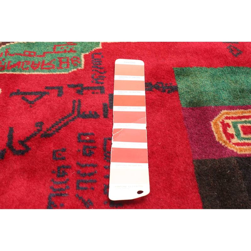 ECARPETGALLERY Hand-knotted Teimani Red Wool Rug - 3'7 x 5'10