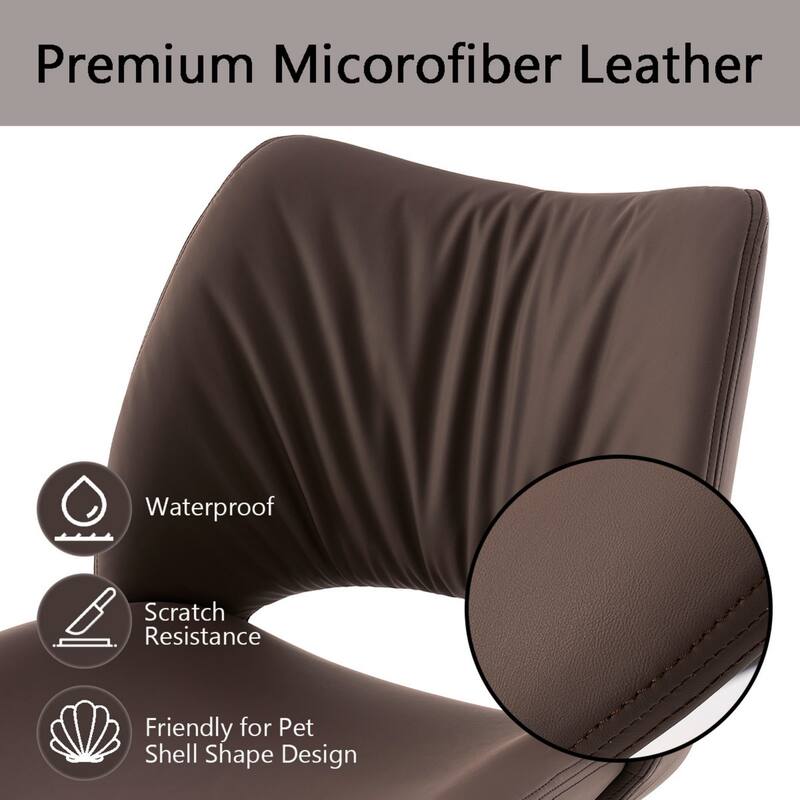 Ergonomic Faux Leather Office Chair, Swivel Task Chair