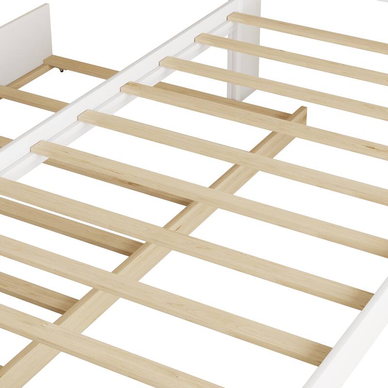 Bed with Trundle,Bookcase