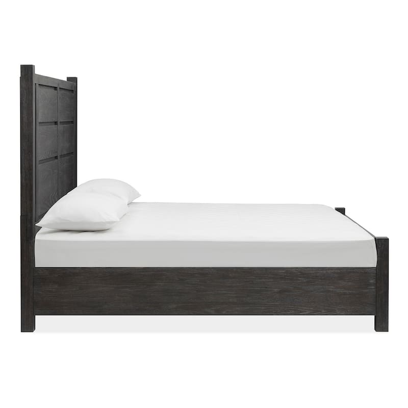 Magnussen Home Plum Creek Ravenwood Black Panel Storage Bed