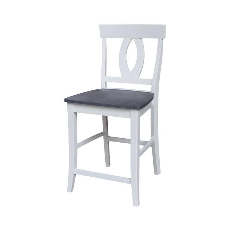 Verona Counterheight Stool - White/Heather Gray