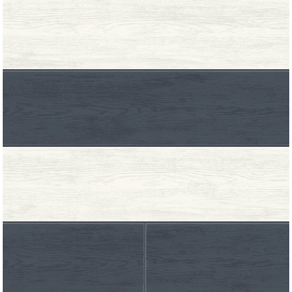NextWall Two Toned Shiplap Peel and Stick Wallpaper