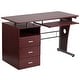 preview thumbnail 8 of 43, Pedestal 3-drawer Computer Desk with Keyboard Tray