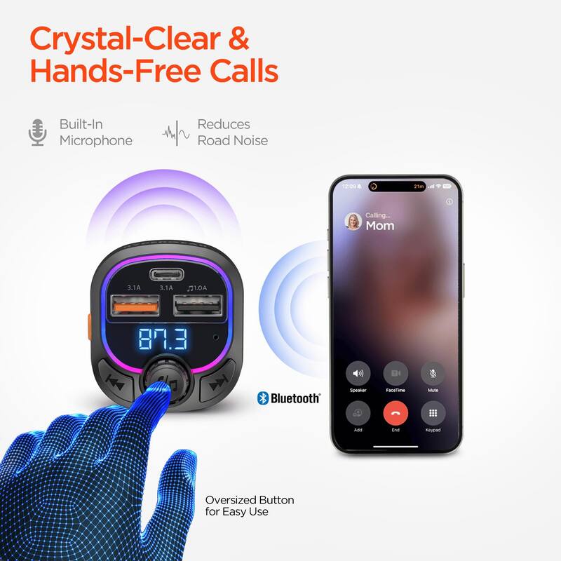 HyperGear IntelliCast Road FM Transmitter Car Charger