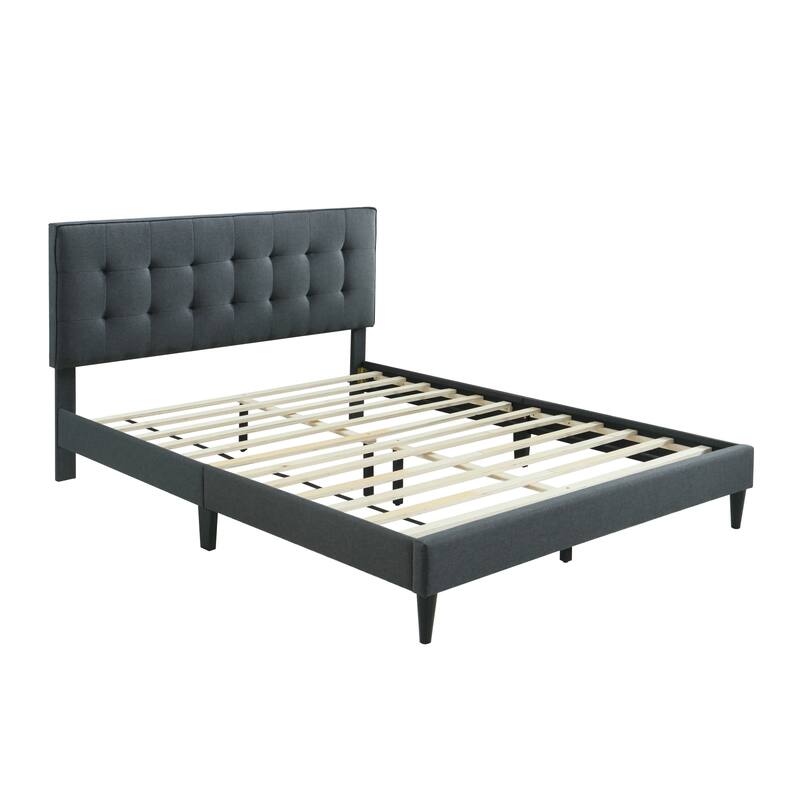 Ella by Ovis Upholstered Tufted Platform Bed Frame