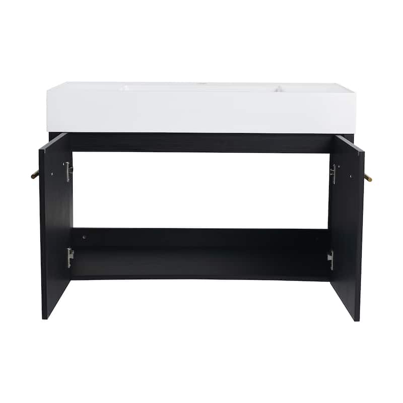 Wall-Mounted Bathroom Vanity with Sink