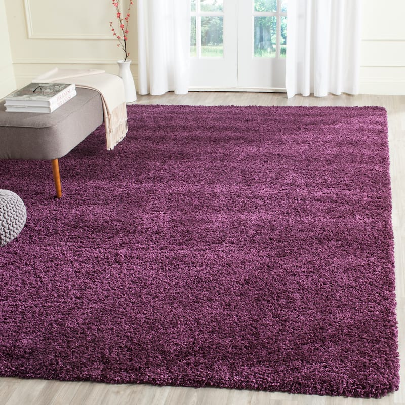 SAFAVIEH California Premium Shag Izat 2-inch Thick Area Rug - 8' x 10' - Purple