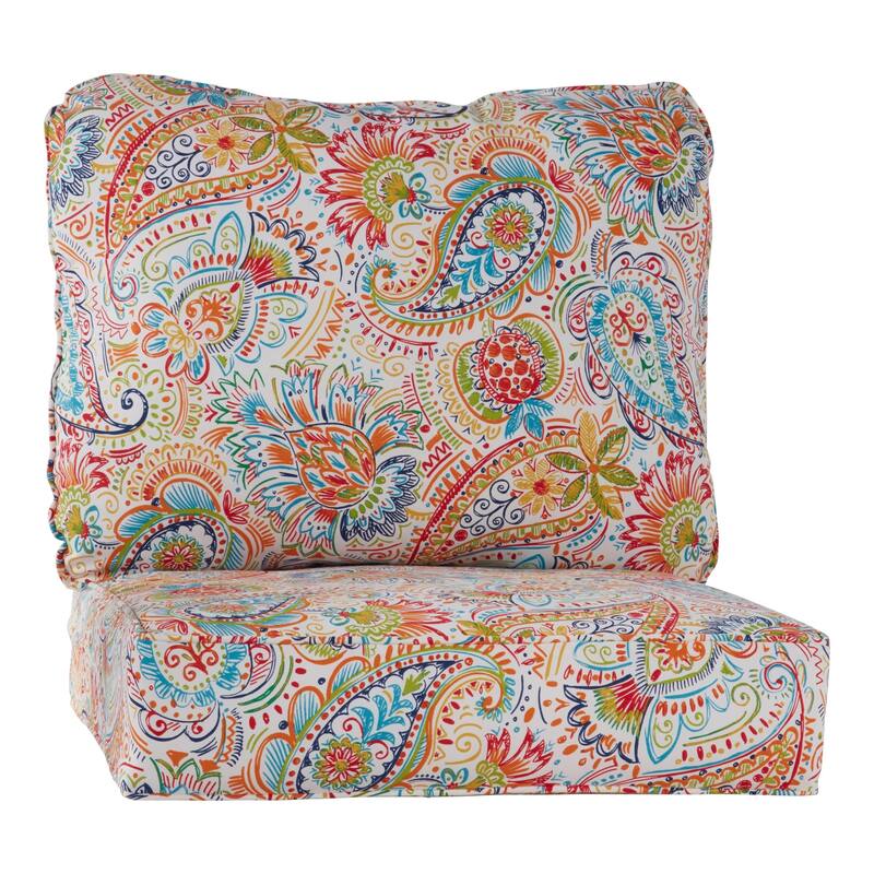 Outdoor 2-Piece Reversible Deep Seat Cushion Set (Cushions Only) - Jamboree