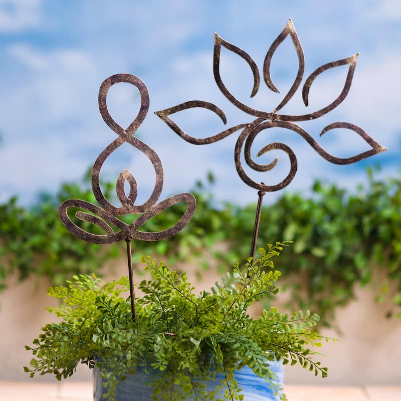 28" Zen Symbol Garden Stake - Gratitude