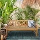 preview thumbnail 2 of 4, Seven Seas Teak Saint Thomas Outdoor Teak Wood Patio Bench, 6 Foot