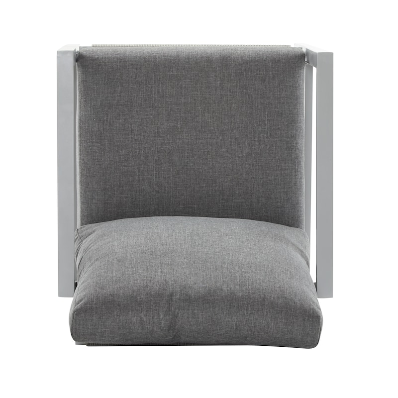 Aluminum Lounge Chair with Sleek Rope