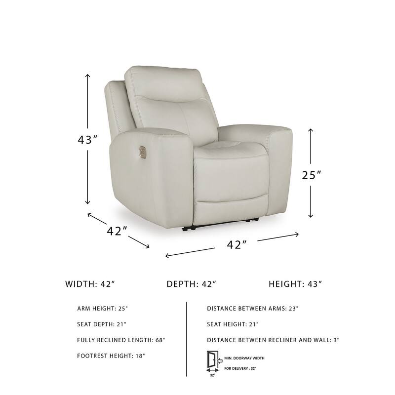 Signature Design by Ashley Mindanao Coconut Power Recliner