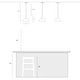 preview thumbnail 17 of 17, Modern 1/3-Light Black Chandelier with Mercury Glass Kitchen Island Light Fixture for Dining Room