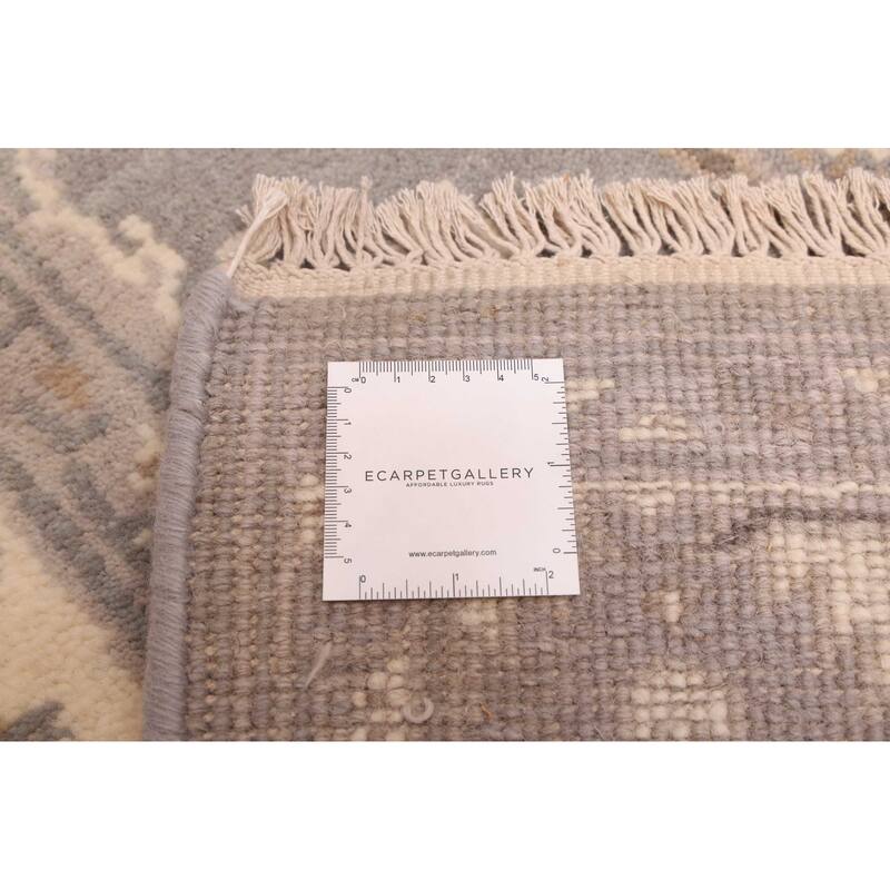 ECARPETGALLERY Hand-knotted Royal Oushak Grey Wool Rug - 5'0 x 8'1