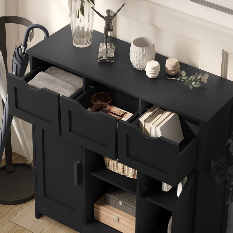 35.4" Wide 3 Drawer Sideboard