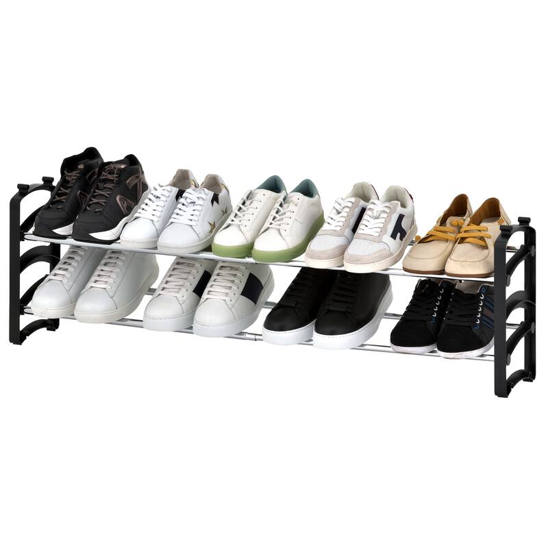 Seville Classics 20-Pair 4-Tier Expandable Stackable Shoe Rack Organizer