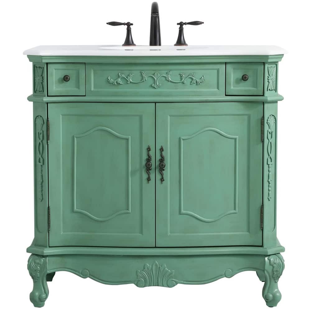 Elegant Lighting VF10136-VW Danville 36" Free Standing Single Basin