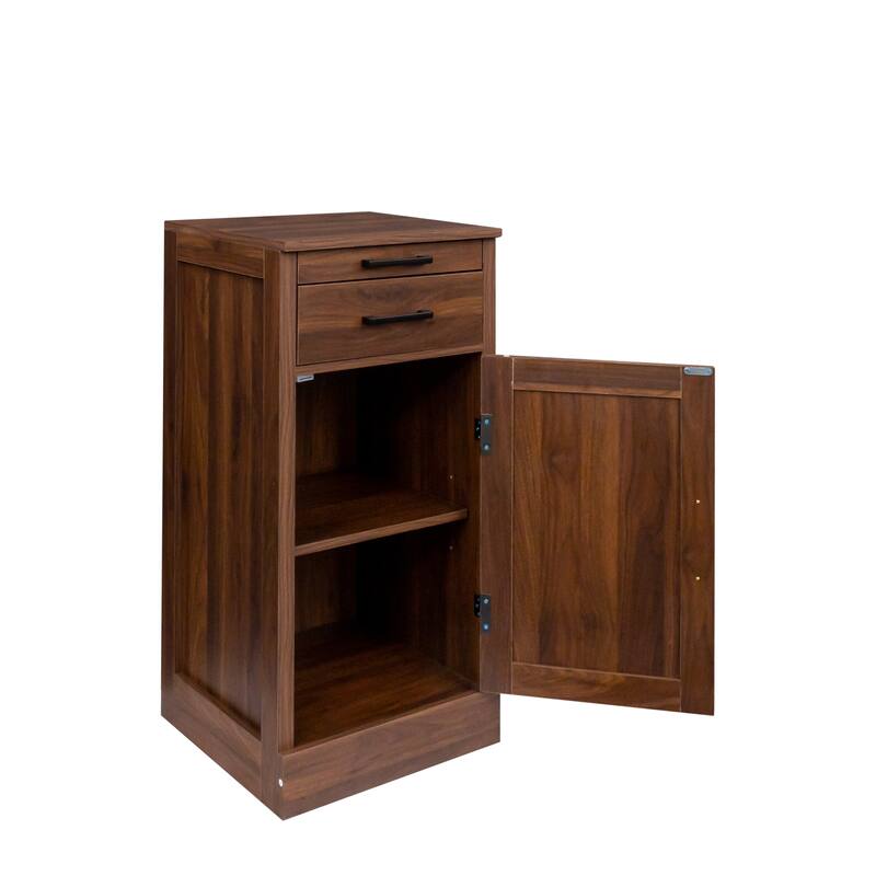 Modern Wine Bar Cabinet with Drawers and Storage Shelf for Living Room, Dining Room