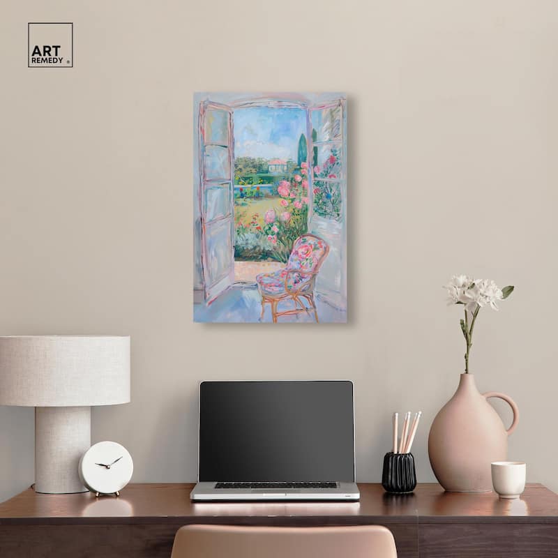 Whispers of Giverny Canvas by Art Remedy, Gallery Wrapped