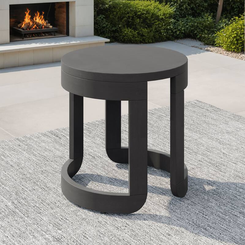 Corvus Rosario Acacia 20" Round Outdoor Coffee Table
