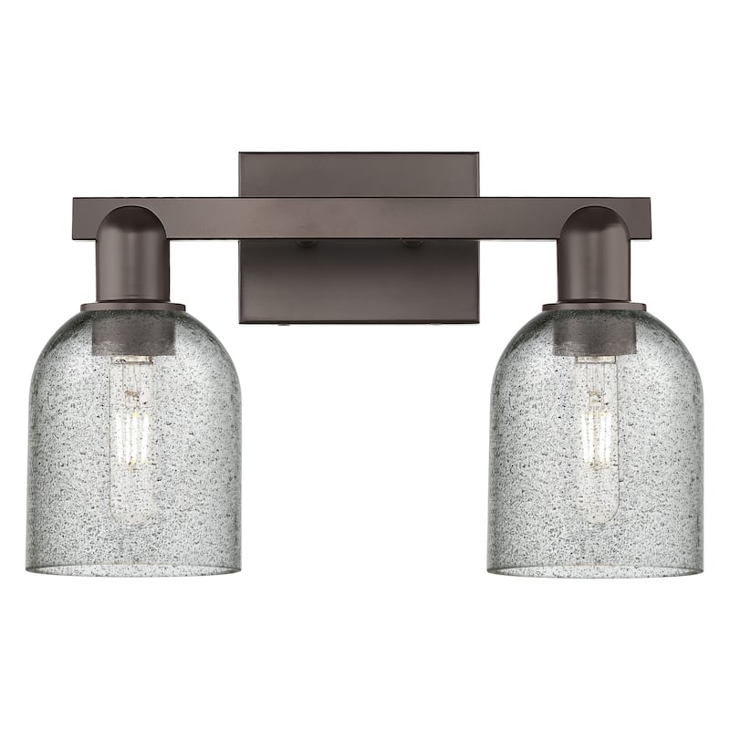 Innovations Lighting 716-2W-11-16 Caledonia Vanity Caledonia 2 Light - Oil Rubbed Bronze / Charcoal