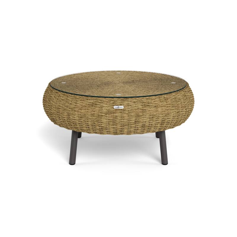 Tortuga Round Outdoor Wicker Coffee Table