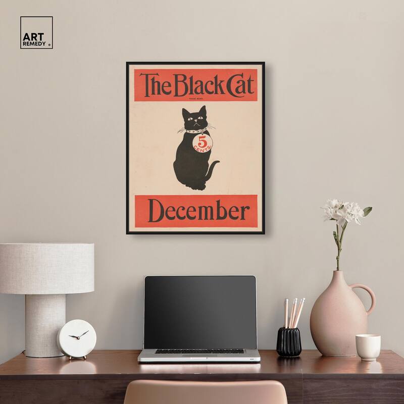 The Black Cat December 1890 Canvas by Art Remedy