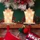 preview thumbnail 3 of 28, Glitzhome Christmas LED Stocking Holder - 7.50"h