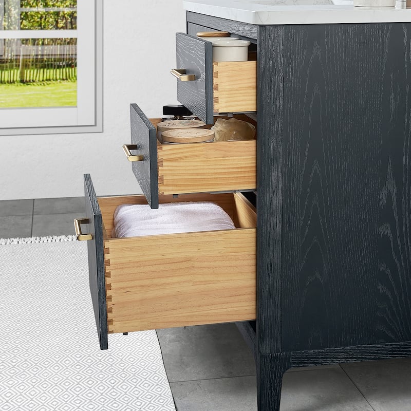 Miseno MV-GARA36-GWT Gara 36" Free Standing Single Basin Vanity Set