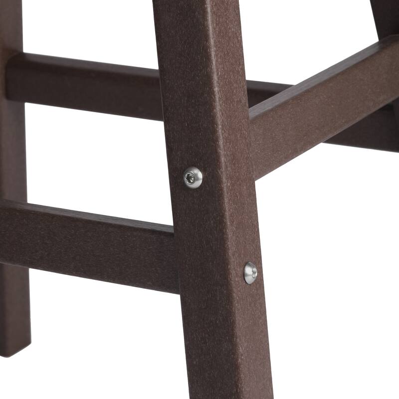 Laguna Hdpe All Weather Outdoor Patio 24" Saddle Seat Counter Stool