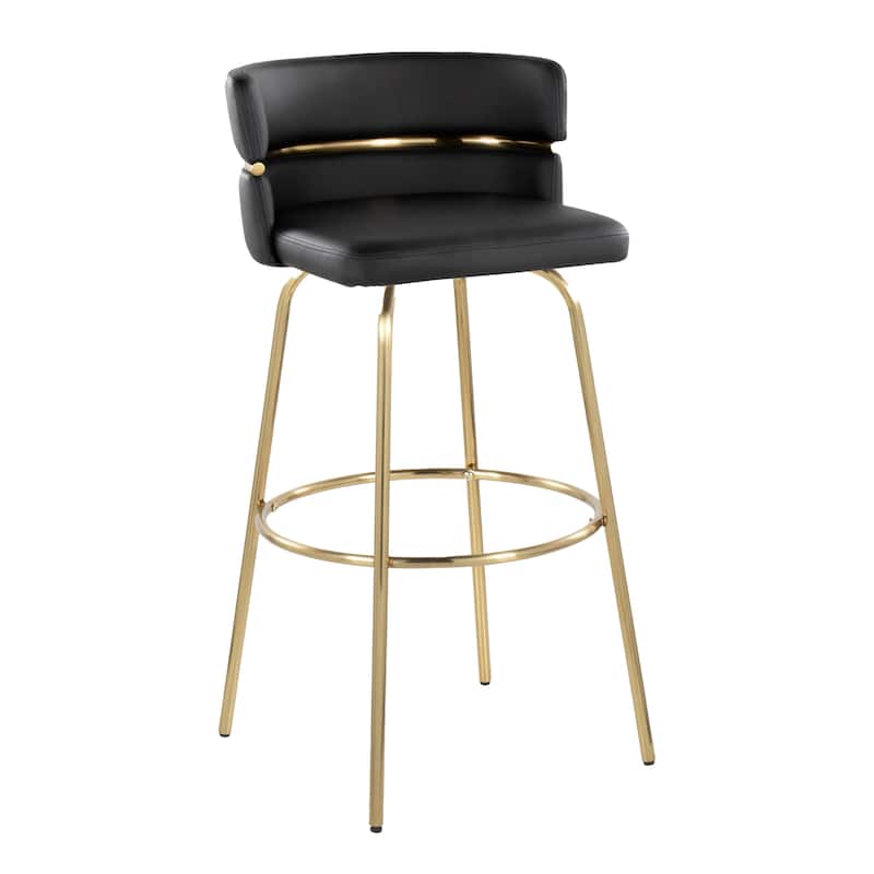 Silver Orchid Lena 30" Fixed-Height Bar Stool (Set of 2)