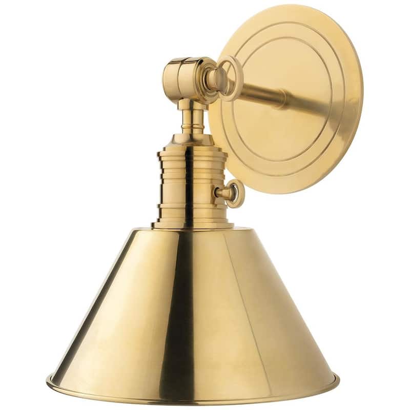 Hudson Valley Lighting Garden City 11" Tall Wall Sconce with Black - Old Bronze