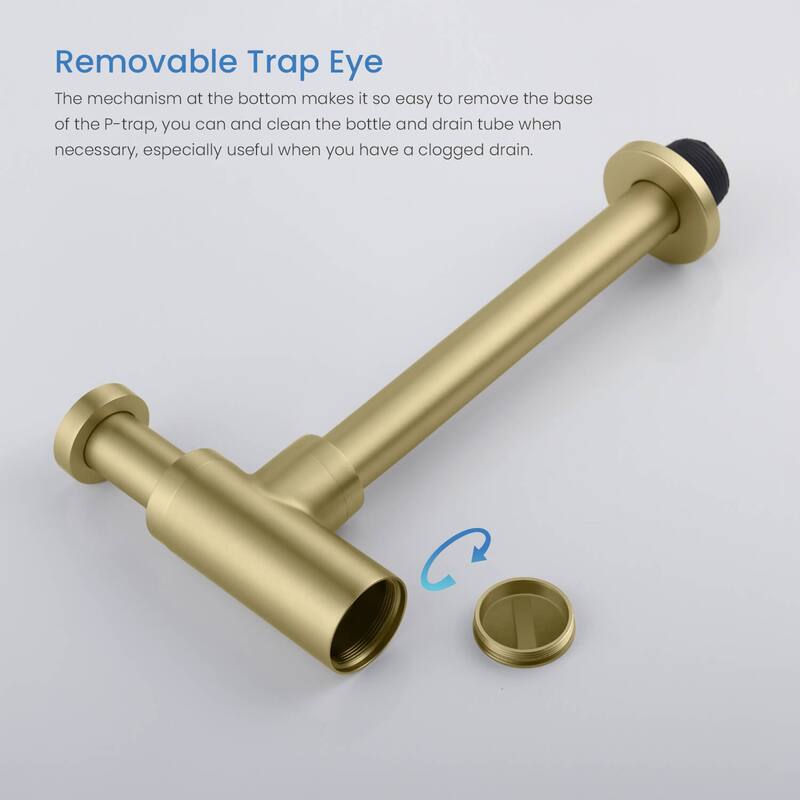 Bathroom Sink Decorative Round Bottle Trap