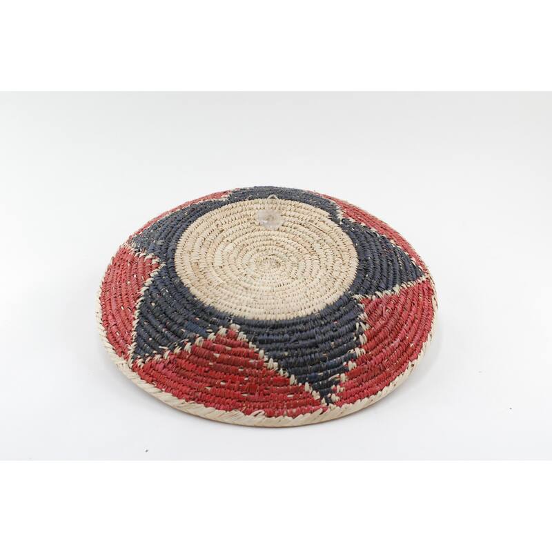 Hand Woven Palm Wall Decor Basket