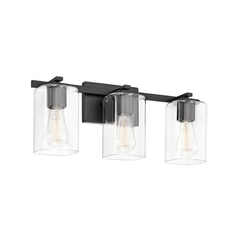 KAWOTI 20.75in. 3-light Bathroom Vanity Light with Square Glass
