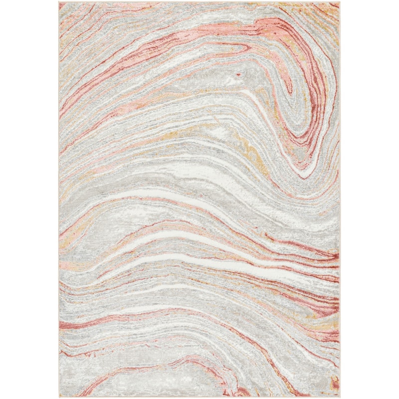 Livabliss San Fran Marbled Abstract Area Rug