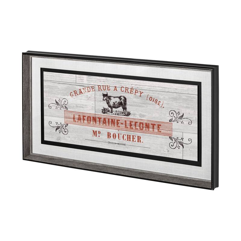 Animal Bill of Sales II Gray Wood Framed Art Print