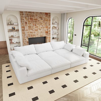 Large Size Modular Cloud Sofa Down Sofa Bed for Living Room