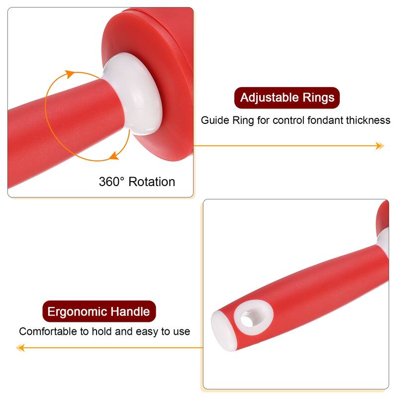 Silicone Rolling Pins for Baking 52cm x 6.5cm