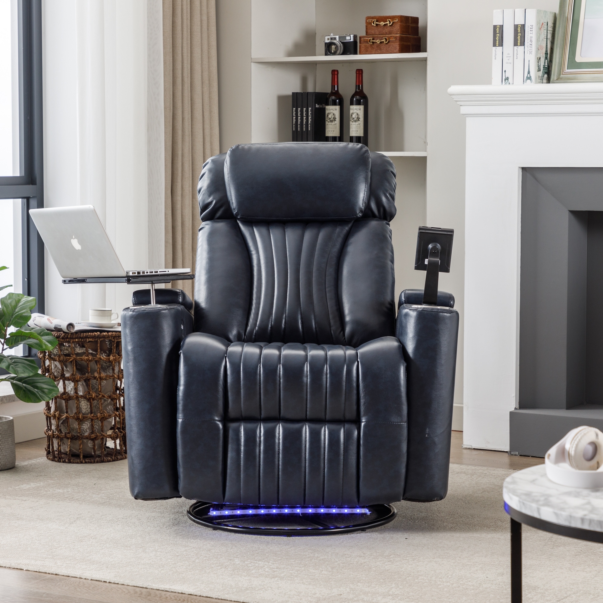 Rocker recliner with cup holder sale