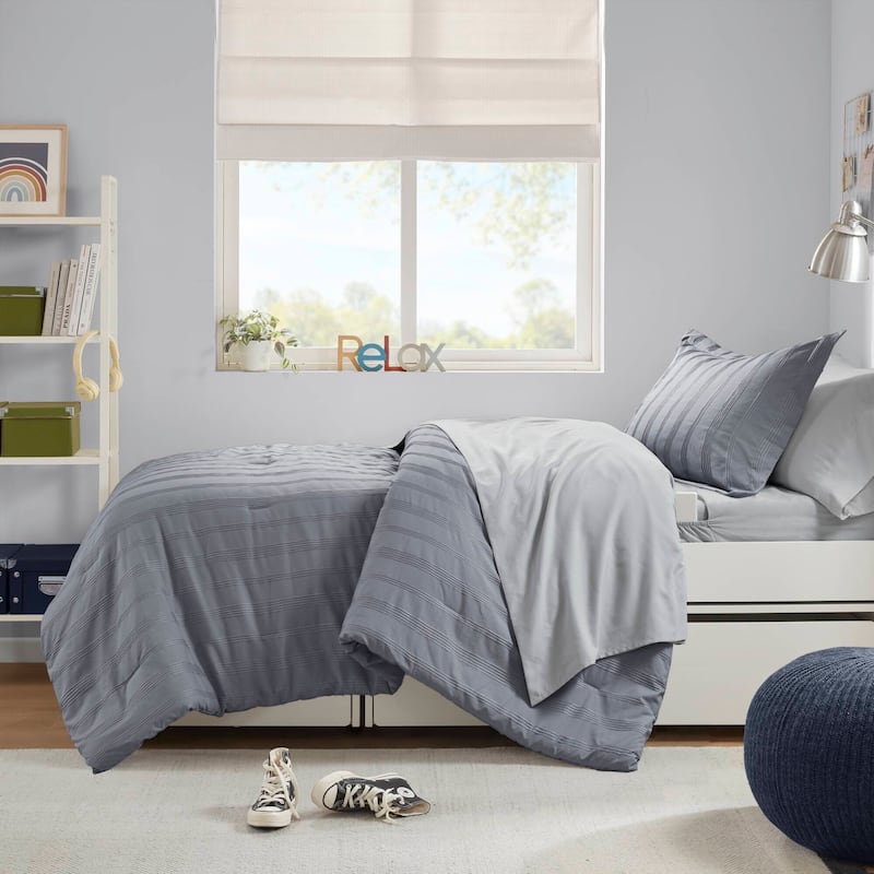 Chelsea Square Logan Woven Striped Comforter Set